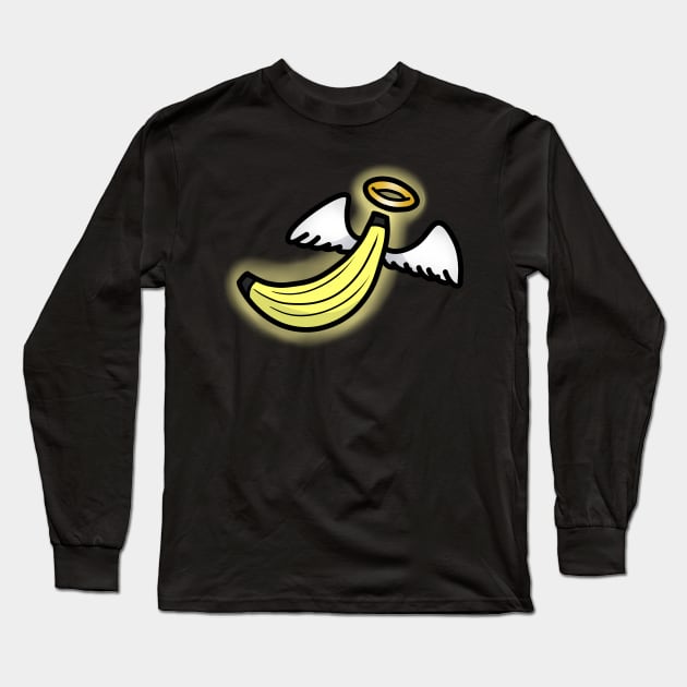 Flying Banana Long Sleeve T-Shirt by Jamtastic